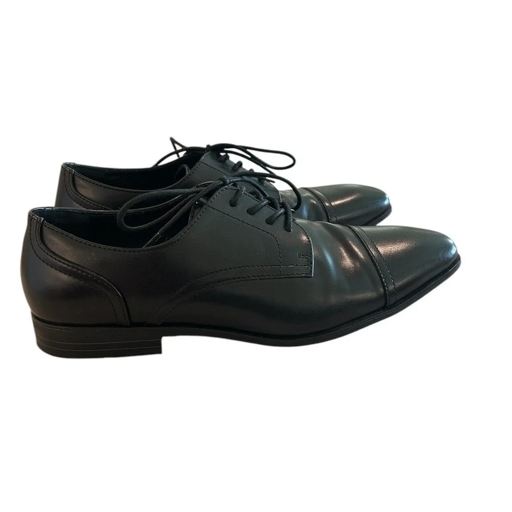 Alfani Men's Black Oxford Shoe Size 10.5M w/Memory Foam - Excellent Condition